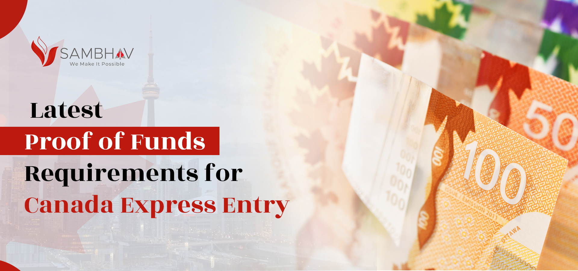 Latest Proof of funds requirements for Canada Express Entry
